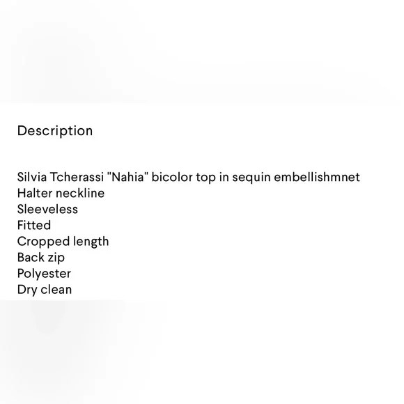 Silvia Tcherassi Sequined Halter Top - Picture 3 of 12